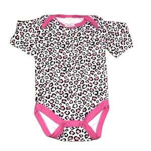 Baby gear 0-3 months girls cheetah print onesie